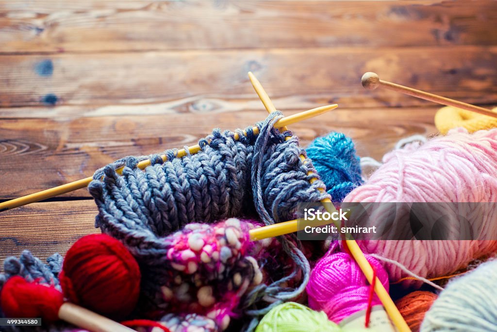 Artigianato - Foto stock royalty-free di Lavorare a maglia