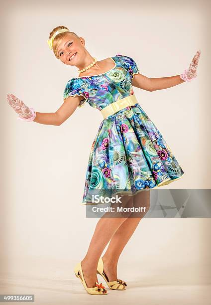 Teen Girl Dancing Swing Stock Photo - Download Image Now - 1950-1959, Dancing, Dress