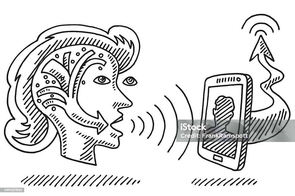 Call Image Drawing Video Phone Call Dialogue Drawing Stock Illustration - Download Image ...