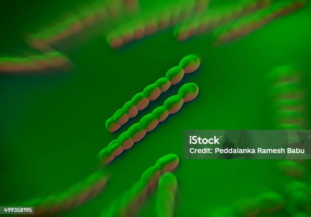 Streptococcus Pneumoniae Bacteria Artwork Stock Photo - Download Image Now - Bacterium, Biological Cell, Biology