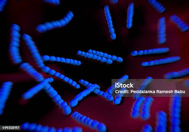 Streptococcus Pneumoniae Bacteria Artwork Stock Photo - Download Image Now - Bacterium, Biological Cell, Biology