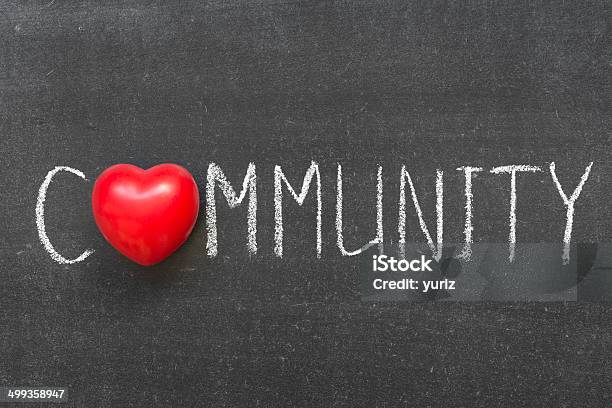 Community Stock Photo - Download Image Now - Community, Single Word, Heart Shape