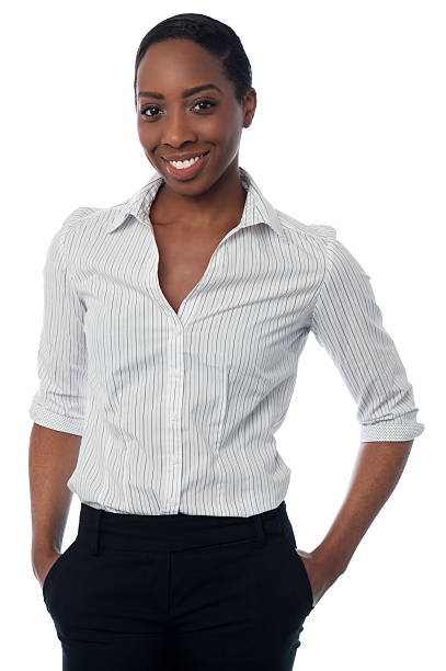 istock Smiling businesswoman looking at you 499360177