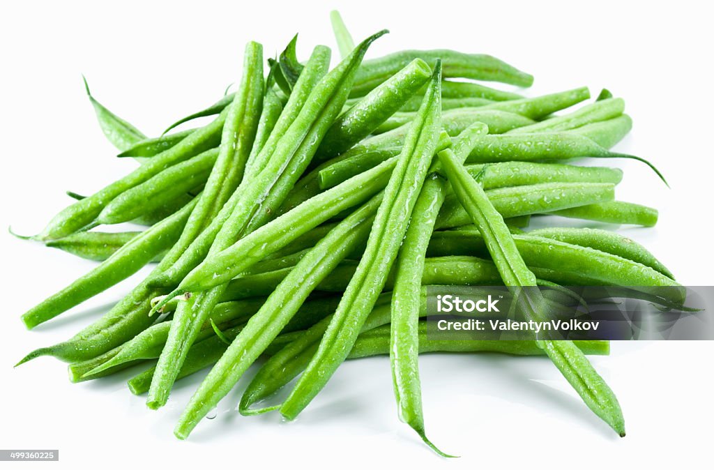 Green beans Green beans on a white background. Asparagus Stock Photo