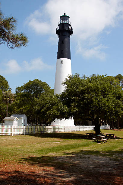 Hunting Island Lighthouse stock photo