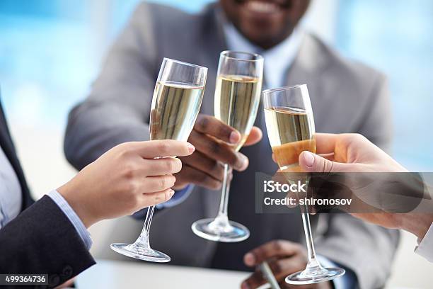 Cheering Up Stock Photo - Download Image Now - 2015, Alcohol - Drink, Anniversary