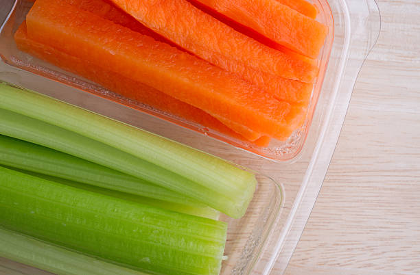 Vegetable Tray with Broccoli, Cauliflower, Peppers, Celery, Carrots, and Snap Peas