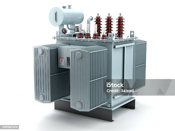 Power Transformer Stock Photo - Download Image Now - Electricity Transformer, Electricity, Power Line