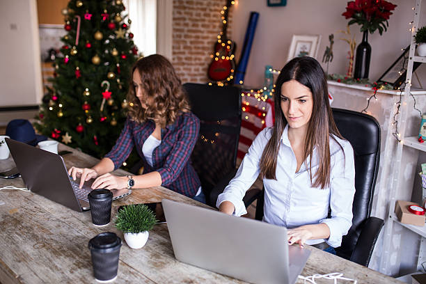 istock Young women working at home office or co-working space 499370774