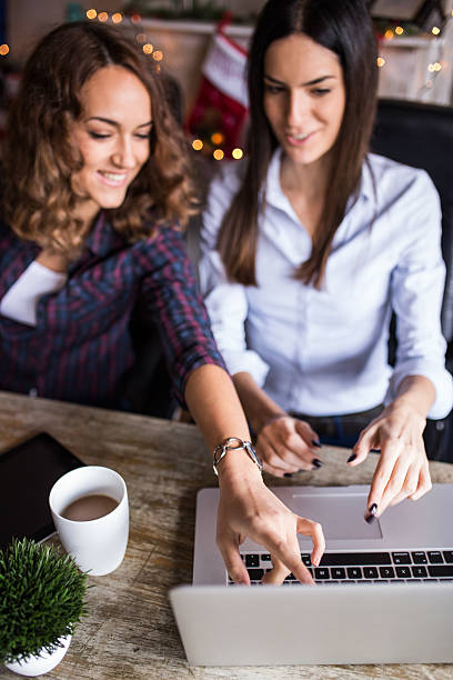 istock Young women working at home office or co-working space 499371346