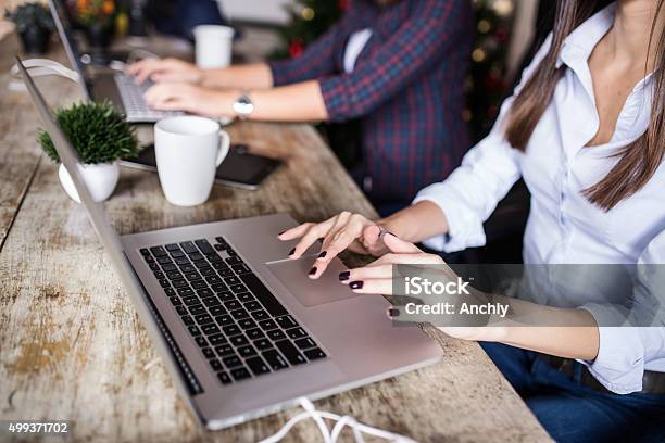 Young Women Working At Home Office Or Coworking Space Stock Photo - Download Image Now