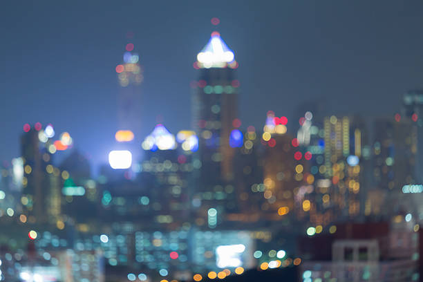 istock City bokeh lights at night, abstract blurred background 499372606