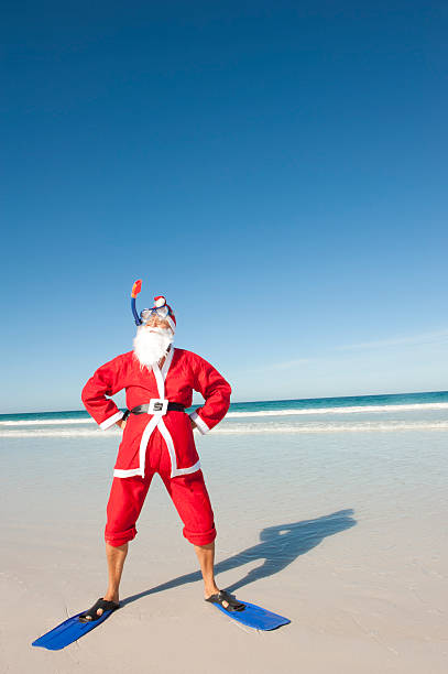 istock Santa Claus Christmas Beach Holiday II 499374456