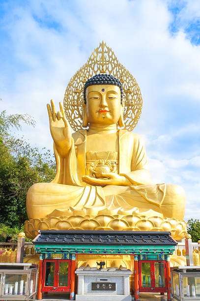 Bulguksa Buddhist temple, UNESCO World Heritage Site in Gyeongju, South Korea on 28 April 2022