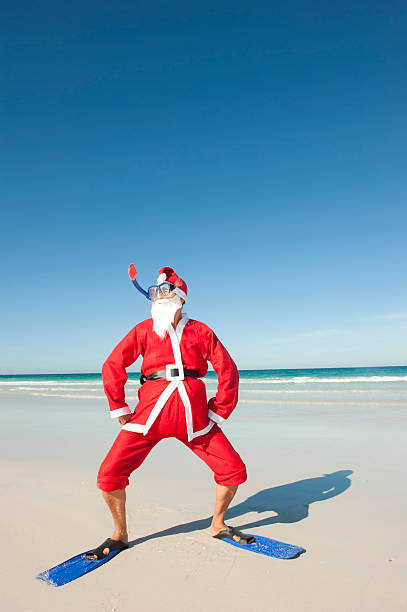 istock Santa Claus Christmas Beach Holiday I 499374570