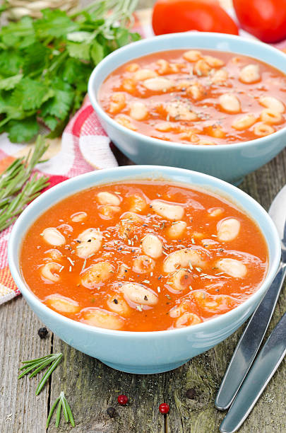 istock tomato soup with pasta, beans and rosemary 499377927