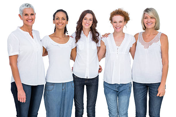 istock Cheerful casual models posing together 499379887