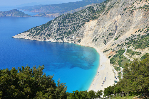 Myrtos beach in Greece island Kefalonia