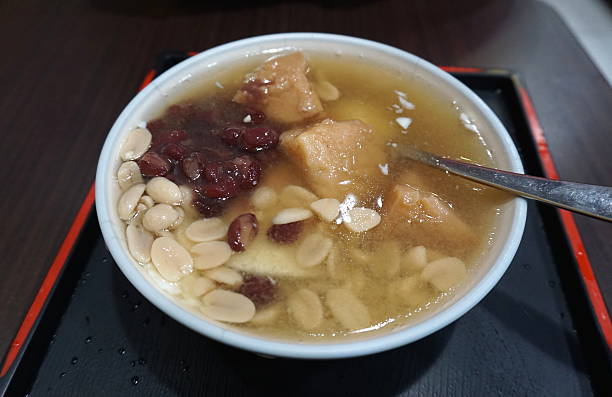 istock Tofu pudding with tapioca ball, Taiwanese desserts 499380515