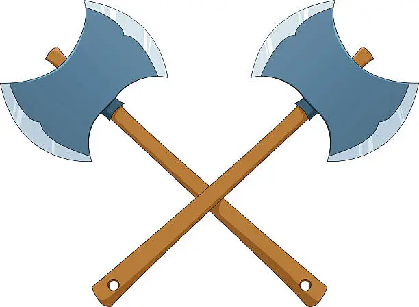 Vector illustration of Old ax