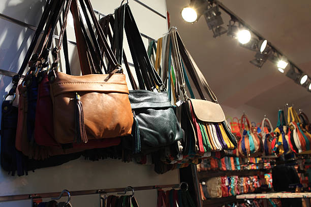 Women bags in the store