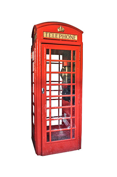 istock London red phone booth isolated on white background 499383621