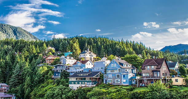 Ketchikan, Alaska Town of Ketchikan  southeastern alaska stock pictures, royalty-free photos & images