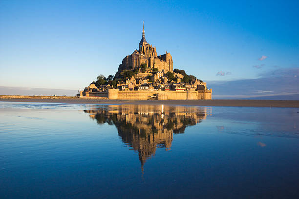 Berg Mount Saint Michel in Frankreich – Foto