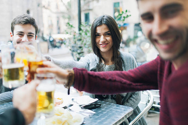 istock Friends making a toast in Barcelona. 499390518