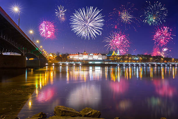 istock New Year fireworks display in Warsaw 499391214