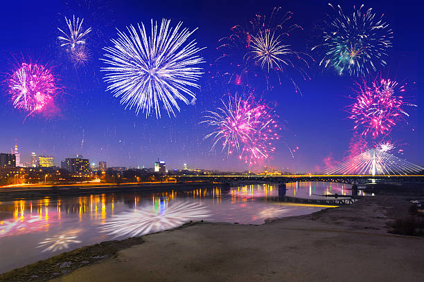 istock New Year fireworks display in Warsaw 499391296