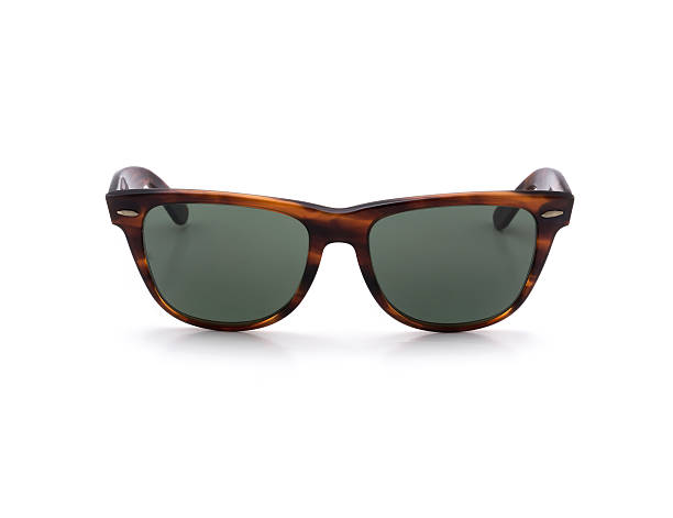istock Vintage retro sunglasses on white background 499393026