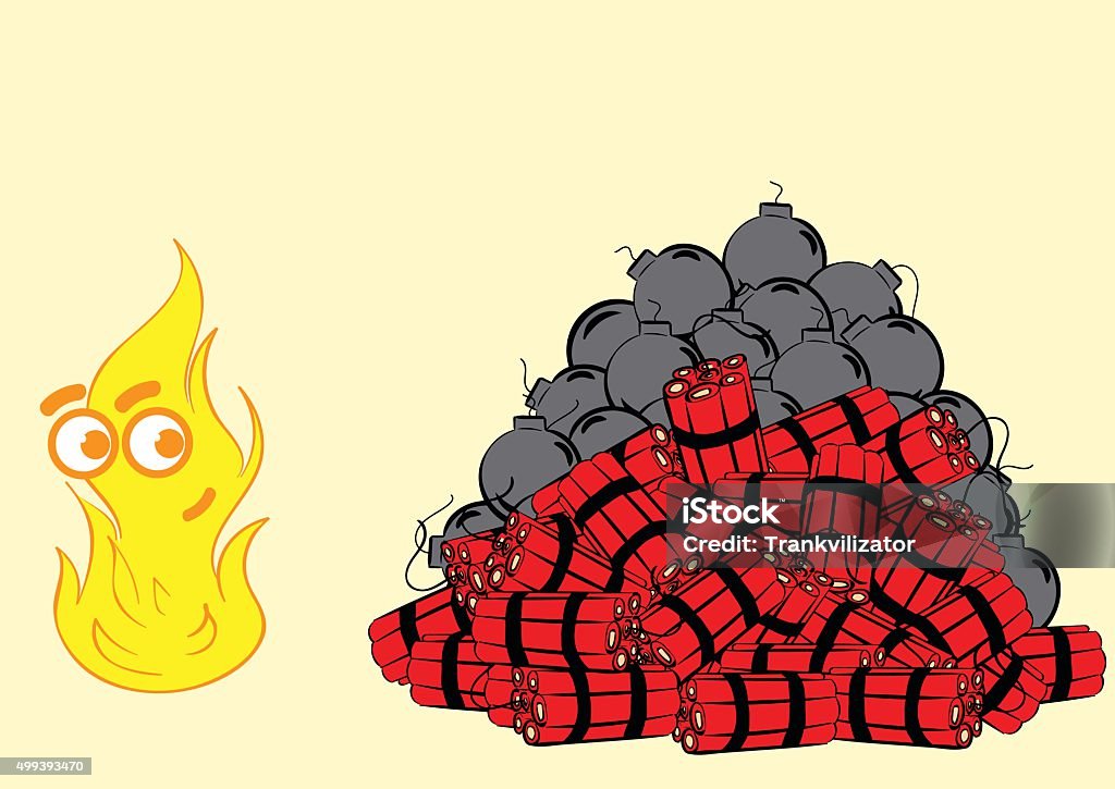 Fire Inert Dynamite Fire And Dynamite Stock Illustration - Download Image Now - 2015 ...
