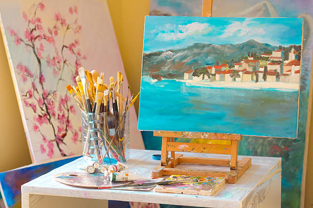 istock Painting in an art-studio 499396496