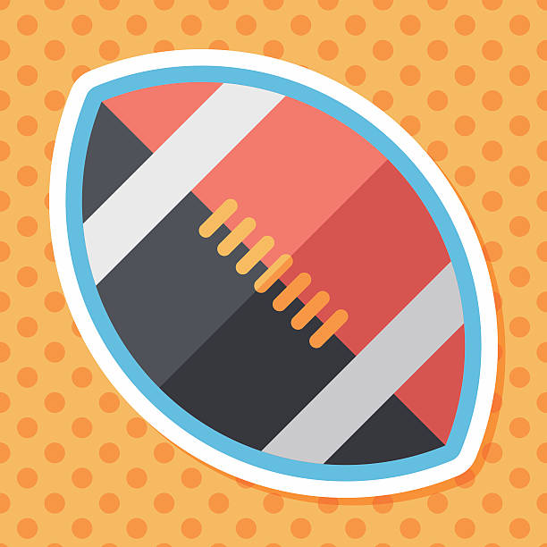 istock american football flat icon with long shadow,eps10 499399688
