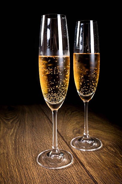 istock Two flutes of champagne 499400346