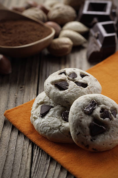 istock Chocolate chip cookies with ingredients in the background 499402169