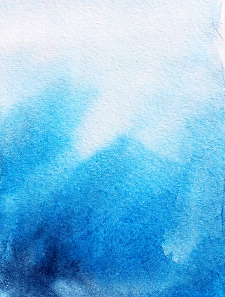 abstrakte blaue aquarell hintergrund. - schattiert stock-grafiken, -clipart, -cartoons und -symbole