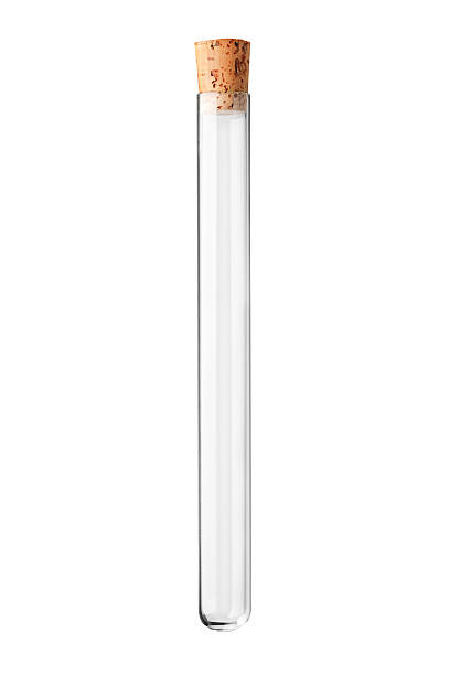 Studio shot of an empty test tube with a cork A studio shot of an empty test tube with a cork isolated on white background tube stock pictures, royalty-free photos & images