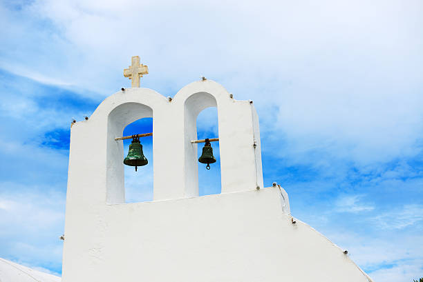 istock Orthodox Church on Santorini island, Greece 499405155