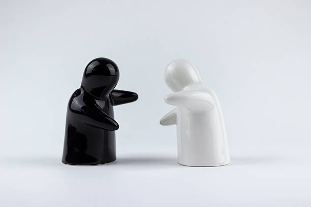 istock Two porcelain men on a white background 499418714