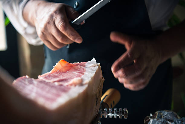 grocer Grocer prosciutto stock pictures, royalty-free photos & images