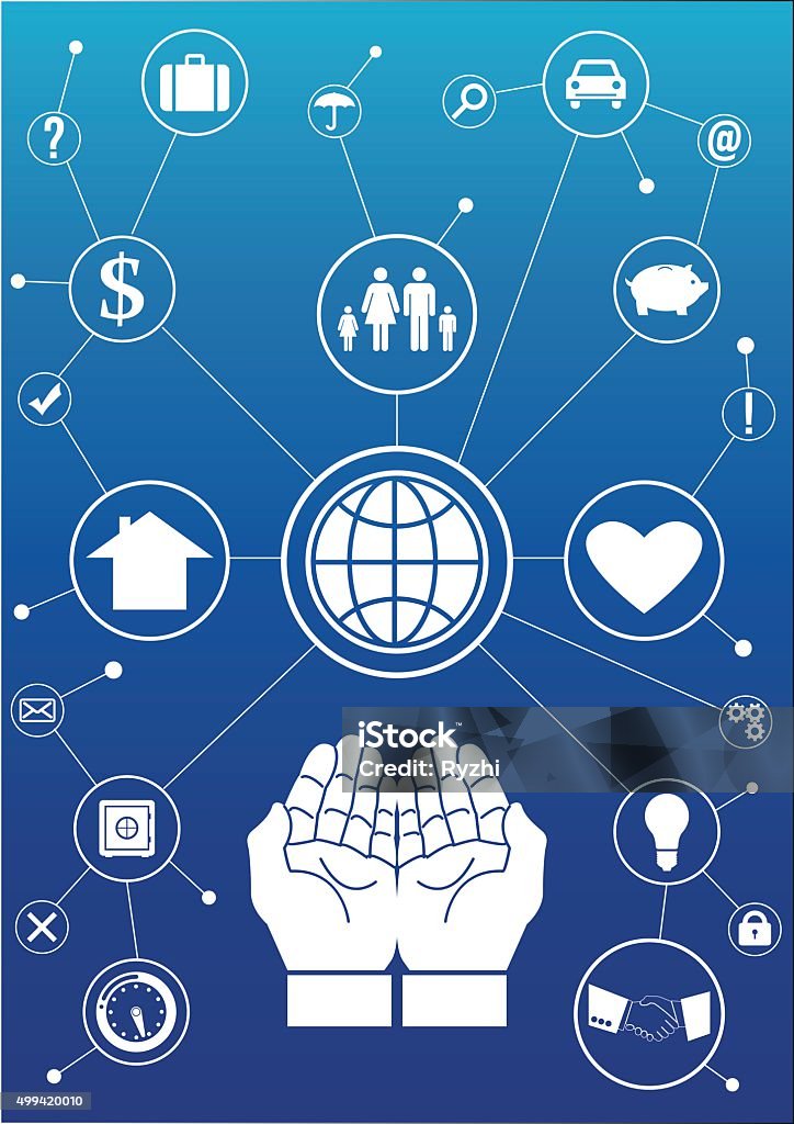 Insurance Protection Hand Insurance Protective Hands Design Concept Stock Illustration - Download ...