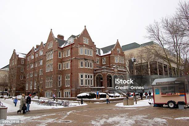 Winter Madison University Of Wisconsin Stock Photo - Download Image Now - University of Wisconsin - Milwaukee, Madison - Wisconsin, Green Bay