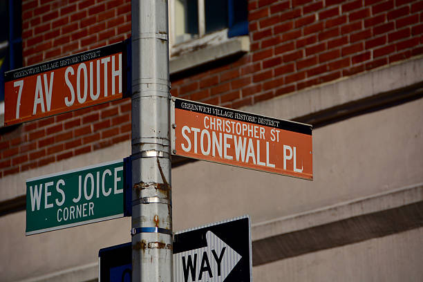 istock Stonewall place sign and Christopher street 499423194