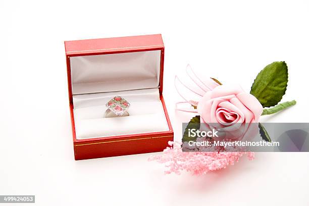 Ladies Ring With Rose Stock Photo - Download Image Now - Artificial, Decoration, Flower