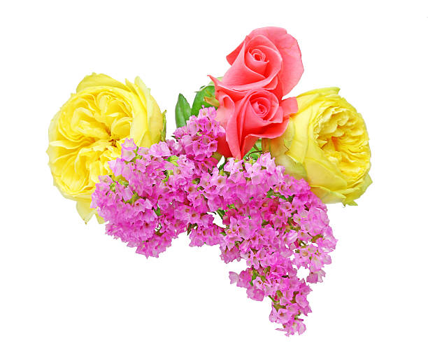 istock Bouquet of roses and limonium 499424780