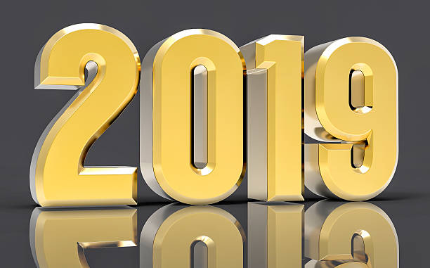 istock 3D Isolated Gold 2019 Year 499426944