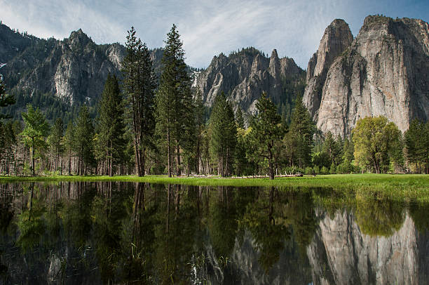 istock Yosemite Pond with Reflection of Peaks 499427446