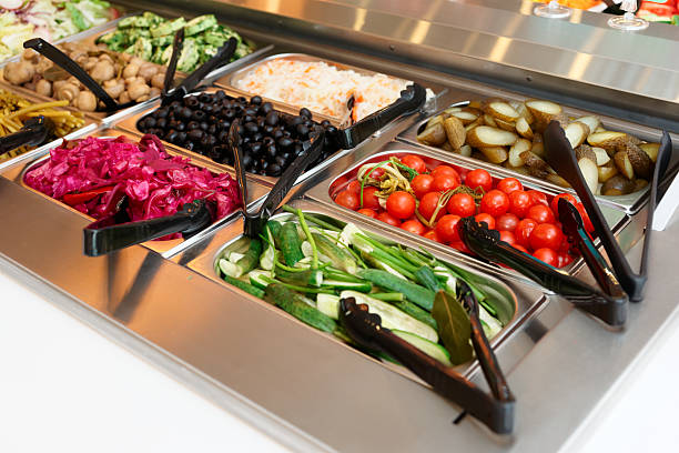istock Pickled foods on self service restaurant counter 499427464